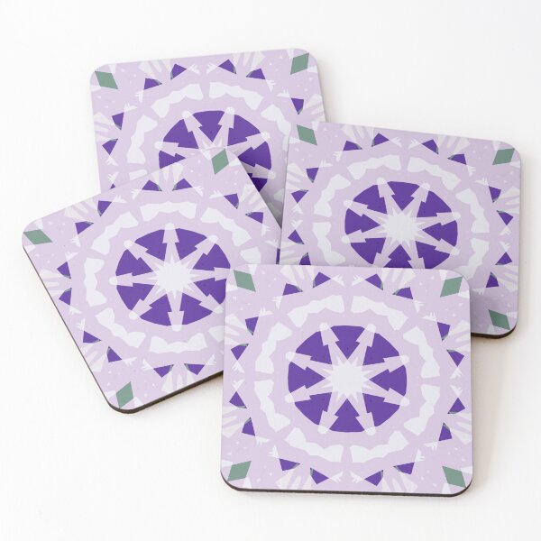 Item preview, Modern Muted Purple Green Halloween Magic Witch Star Pattern designed and sold by PatternPerfect.