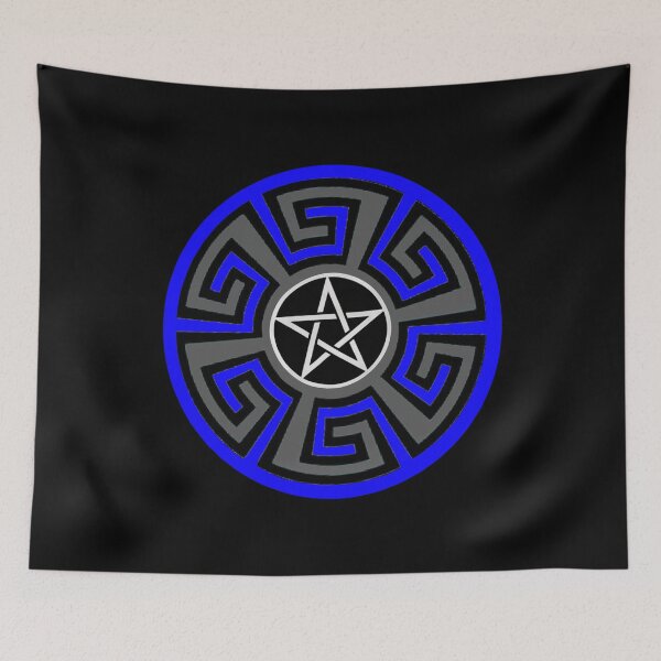 Item preview, Blue Aztec Pentagram  designed and sold by Albert Faldet.