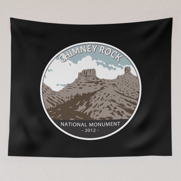 Item preview, Chimney Rock National Monument Colorado Circle designed and sold by KrisSidDesigns.