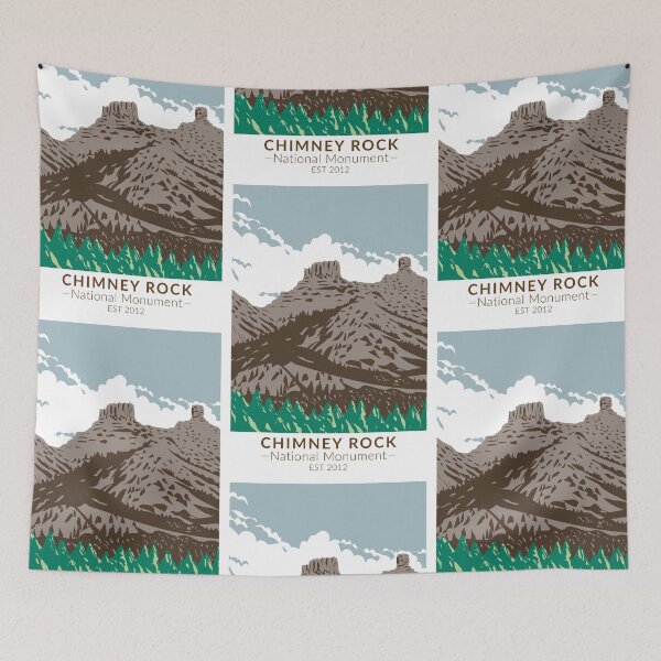 Item preview, Chimney Rock National Monument Colorado designed and sold by KrisSidDesigns.