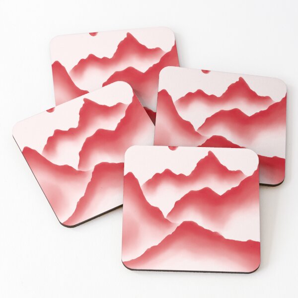 Item preview, Red Mountains Landscape Minimalist designed and sold by trajeado14.