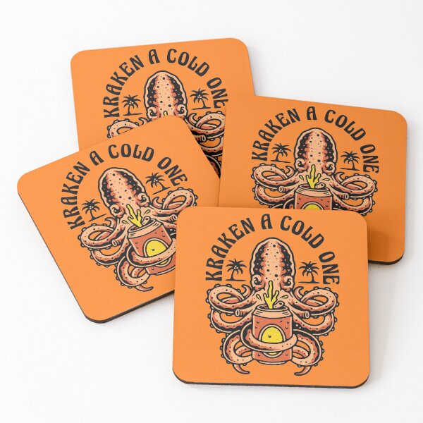 Item preview, FUNNY KRAKEN A COLD BEER ON THE SUMMER BEACH  designed and sold by TexasTeez.