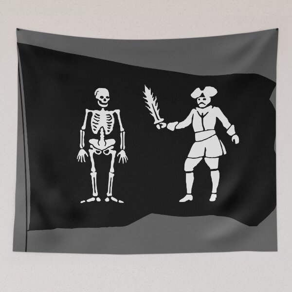Item preview, Historic Pirate Flag Bart Robert 2 designed and sold by QuidnuncDesigns.