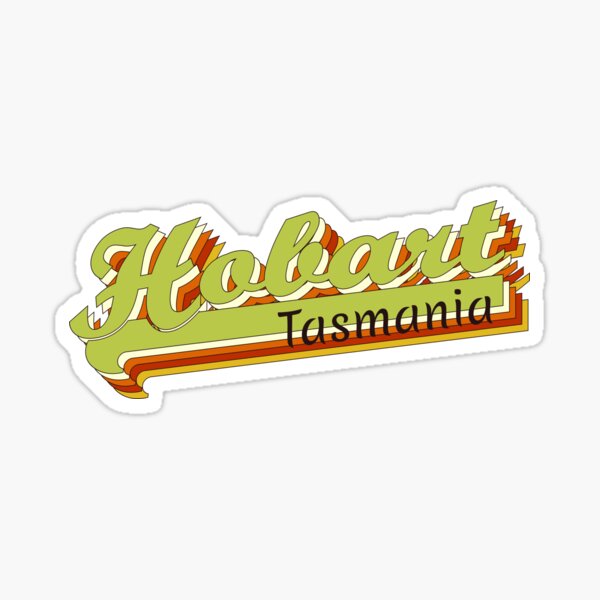 "hobart tasmania retro" Sticker for Sale by Born2tee Redbubble