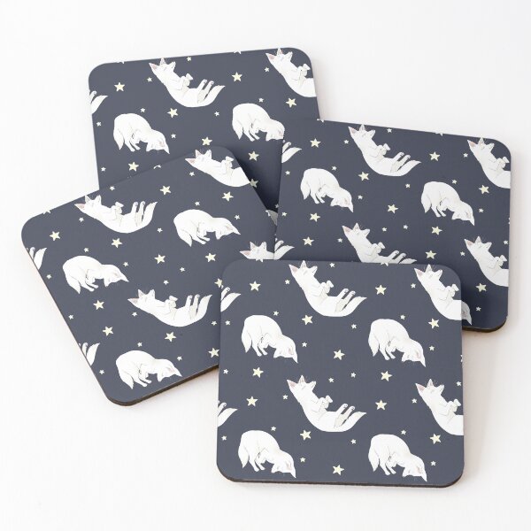 Item preview, Sleepy Dogs Pattern in Navy designed and sold by Larissa Melnik.