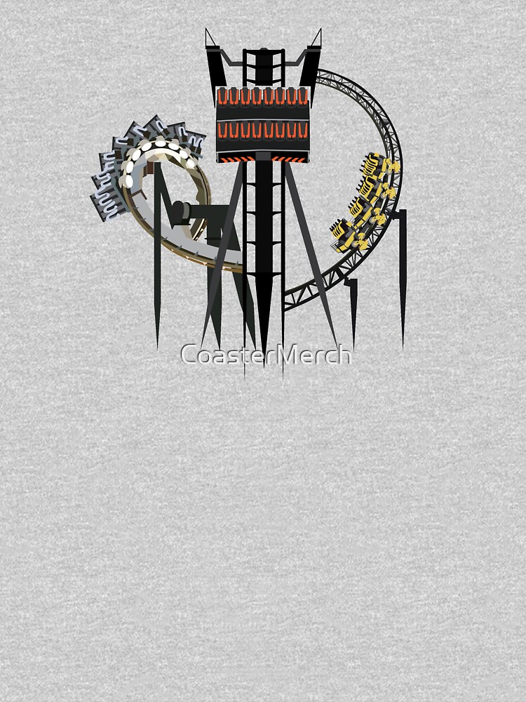 Alton Towers Staffordshire Theme Park Coaster Trio Design by CoasterMerch
