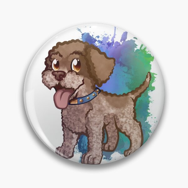 Item preview, Lagotto Romagnolo Puppy Dog Brown Roan designed and sold by Tazmaa.