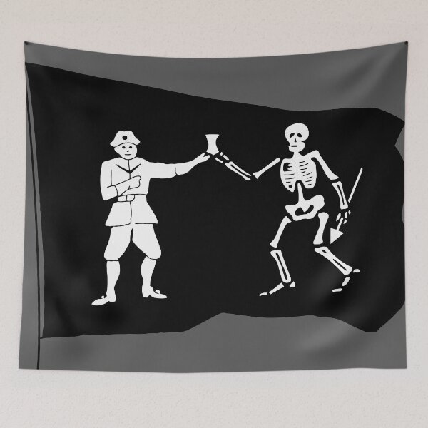 Item preview, Historic Pirate Flag Bart Robert 3 designed and sold by QuidnuncDesigns.