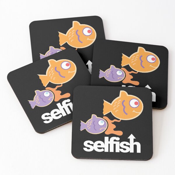 Item preview, Selfish fish pooping on another fish. Perfect definition of being selfish lol. Happy and sad cartoon fish charaters.  designed and sold by tiredofwinning.