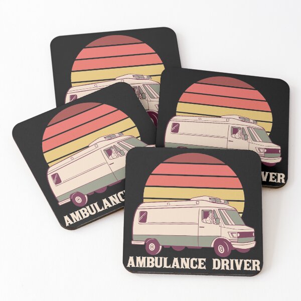 Item preview, Retro Sunset Ambulance driver designed and sold by TamGustam.