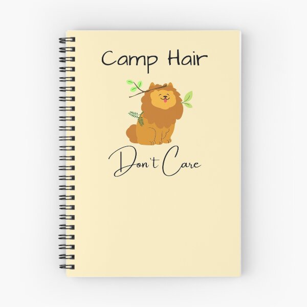 Item preview, Camp hair don't care doggo cutie (dark text) designed and sold by NerdyChibi.