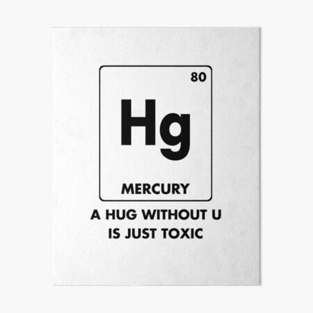 A Hug Without U Is Just Toxic Funny Chemical Element Drawing by