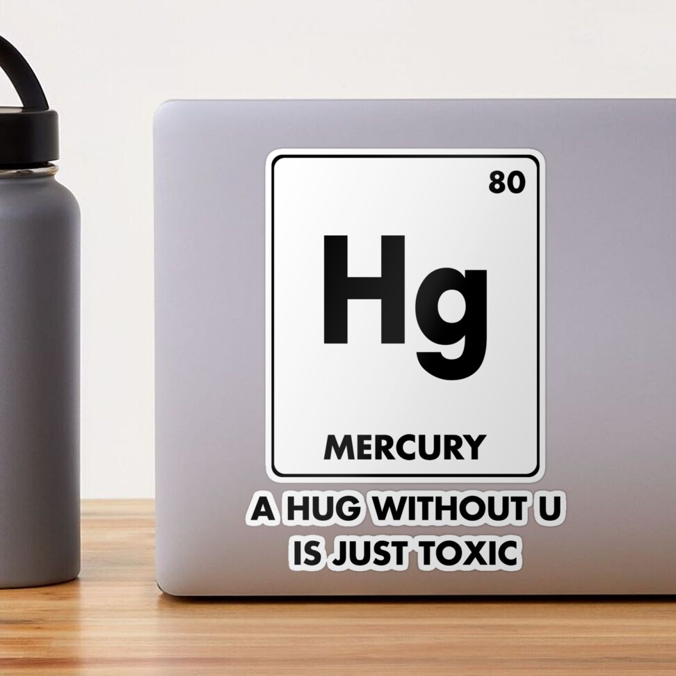 A Hug Without U Is Just Toxic Funny Chemical Element by Noirty Designs