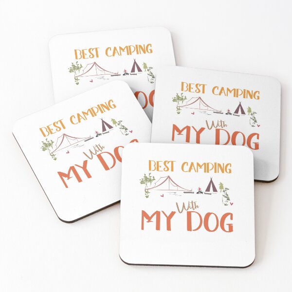 Item preview, funny Best camping with my dog funny saying dog lovers pets quotes designed and sold by KHELISTORE.