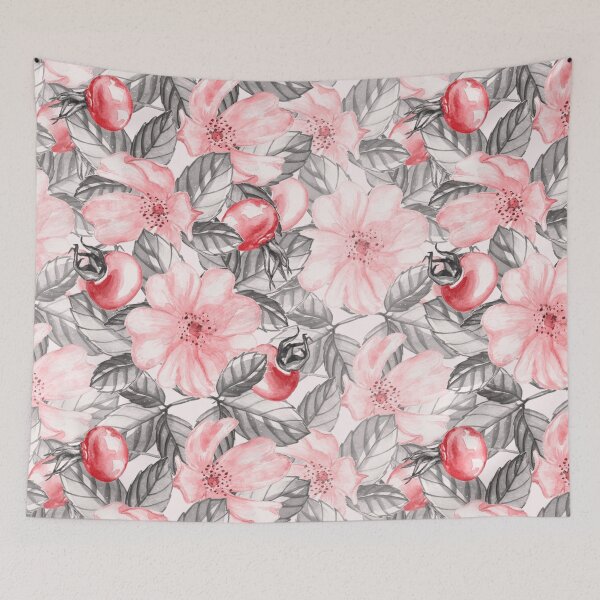 Item preview, Rosehip flower patterns designed and sold by YuneDesigns.