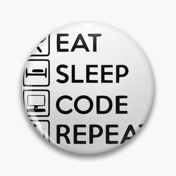 Artikelvorschau, Eat Sleep Code Repaet T-Shirt entworfen und verkauft von PRONGZ Design.