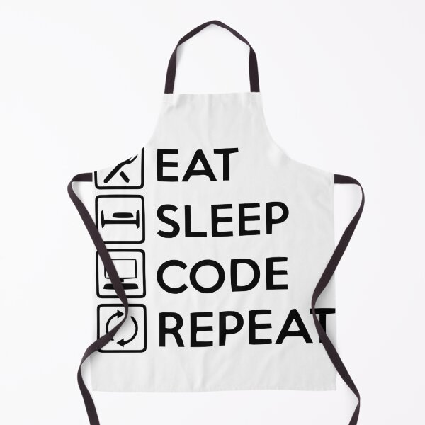 Artikelvorschau, Eat Sleep Code Repaet T-Shirt entworfen und verkauft von PRONGZ Design.