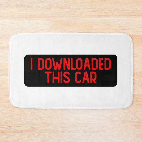 Item preview, I Downloaded This Car Funny Decal designed and sold by Sour Soul.