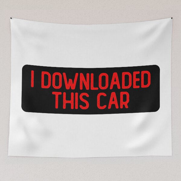 Item preview, I Downloaded This Car Funny Decal designed and sold by Sour Soul.
