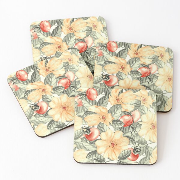 Item preview, Rosehip flower and leaf patterns designed and sold by YuneDesigns.