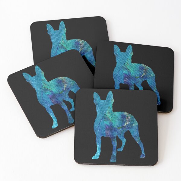 Item preview, Blue Painted French Bulldog - Abstract, Vibrant and Colorful designed and sold by Kahume.