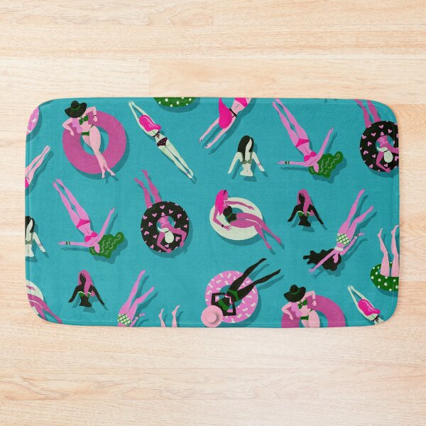 Item preview, Swimming Ladies – Magenta & Blue designed and sold by Cat Coquillette.