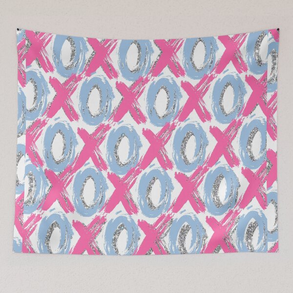 Item preview, XOXO - pink and blue designed and sold by Julia Santos.