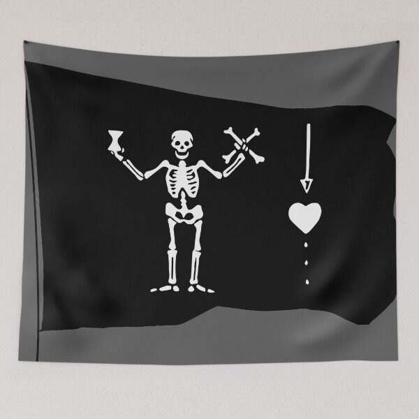 Item preview, Historic Pirate Flag Bart Robert 4 designed and sold by QuidnuncDesigns.