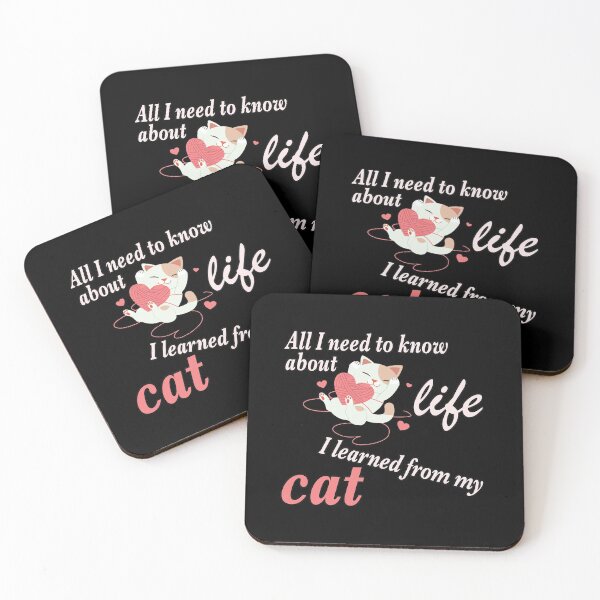 Item preview, All I Need to Know about Life I Learned from my Cat designed and sold by NadyaCC.
