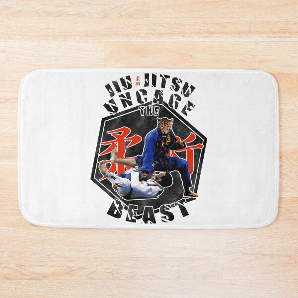 Item preview, Jiu Jitsu Uncage the Beast Martial Arts gift black edition  designed and sold by 8FistsofTees.