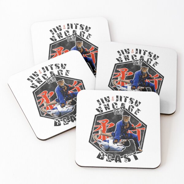 Item preview, Jiu Jitsu Uncage the Beast Martial Arts gift black edition  designed and sold by 8FistsofTees.