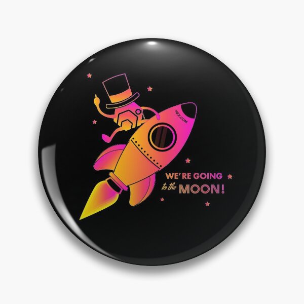 Item preview, HEX Crypto We're Going to The Moon! (Black) designed and sold by Digi-Drifterz.
