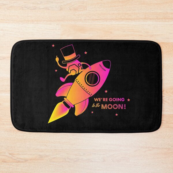 Item preview, HEX Crypto We're Going to The Moon! (Black) designed and sold by Digi-Drifterz.