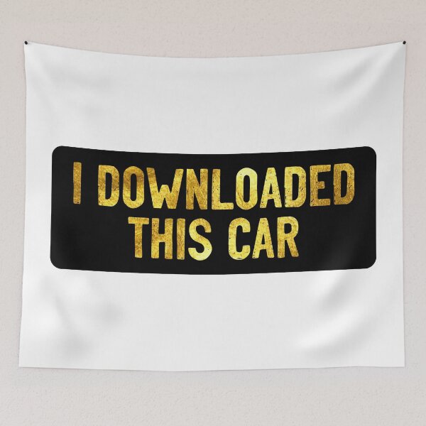 Item preview, I Downloaded This Car Bumper Meme designed and sold by Sour Soul.