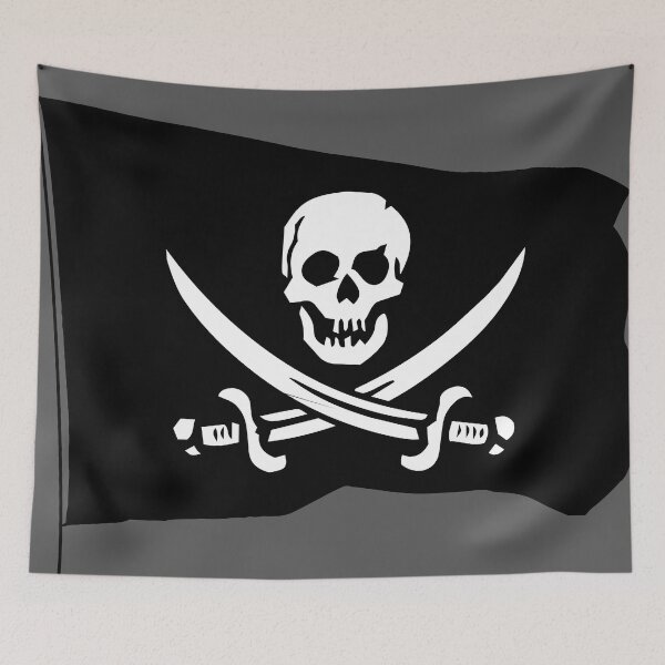 Item preview, Historic Pirate Flag Calico Jack designed and sold by QuidnuncDesigns.