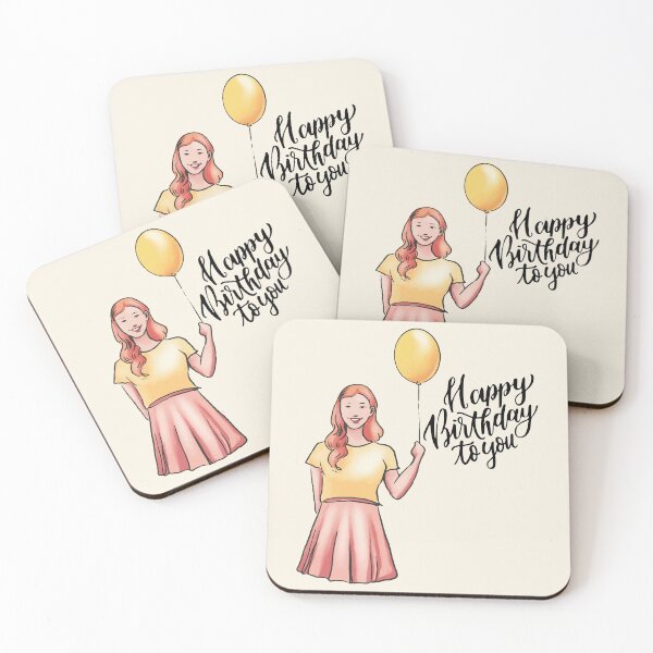 Item preview, Happy Birthday to you Glam girl with ballon designed and sold by TamGustam.