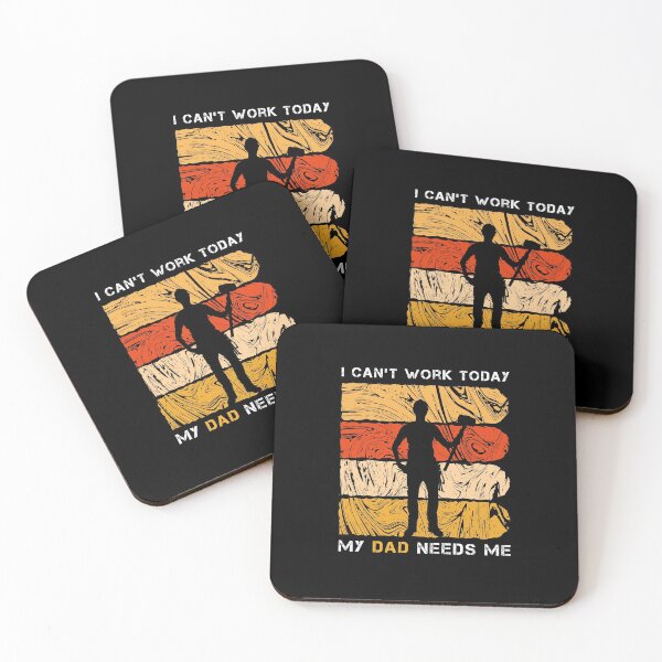 Item preview, I can't work today my dad needs me, Funny happy labor day gifts ideas for dad designed and sold by awesomedraw.