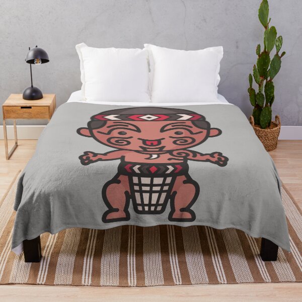 Item preview, Cute Maori Man in Traditional Clothing Cartoon designed and sold by SLAG-Creative.