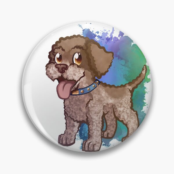 Item preview, Lagotto Romagnolo Puppy Dog Brown Roan designed and sold by Tazmaa.