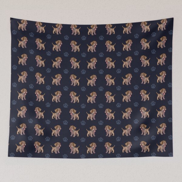 Item preview, Lagotto Romagnolo Puppy Dog Brown Roan designed and sold by Tazmaa.
