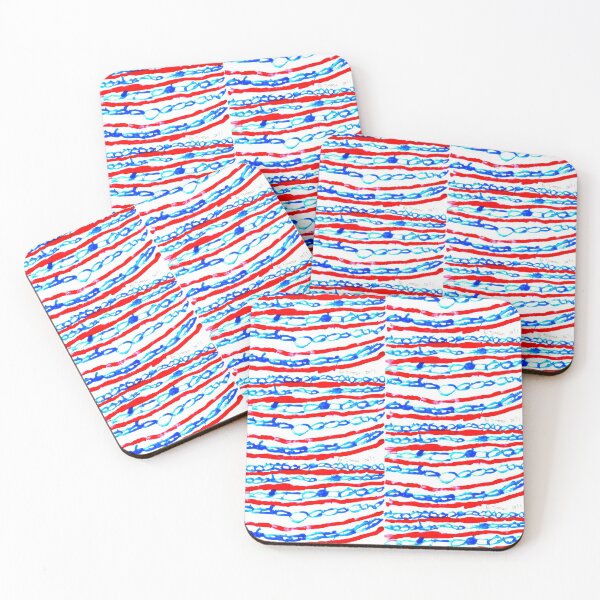 Item preview, the horizontal redlines and blue chain pattern. by tommy2021;- c/o. c.a.2021. designed and sold by smiley100.