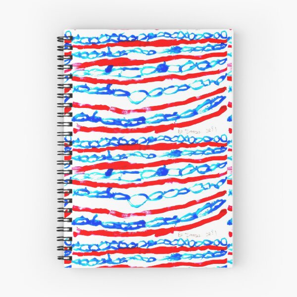 Item preview, the horizontal redlines and blue chain pattern. by tommy2021;- c/o. c.a.2021. designed and sold by smiley100.