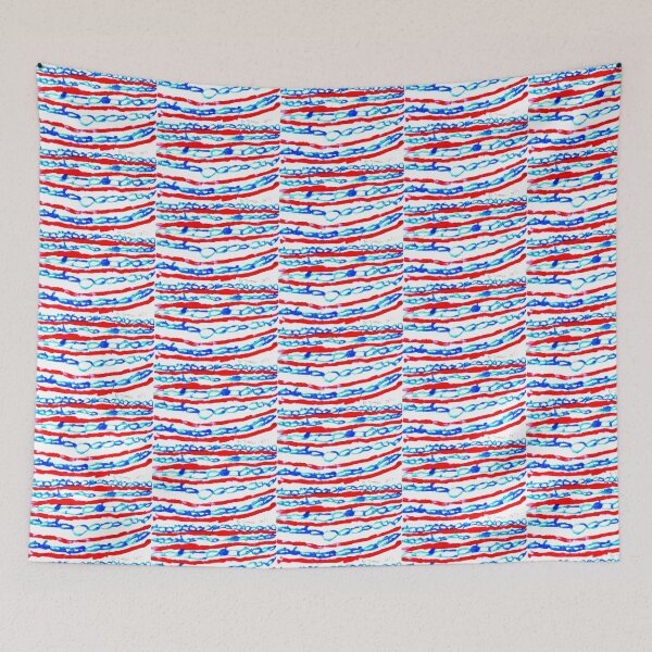 Item preview, the horizontal redlines and blue chain pattern. by tommy2021;- c/o. c.a.2021. designed and sold by smiley100.