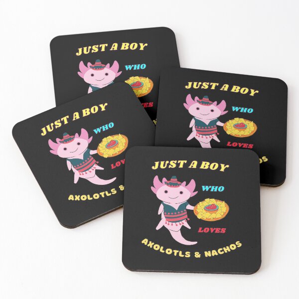 Item preview, Just A Boy Who Loves Axolotls And Nachos designed and sold by Yazztees.