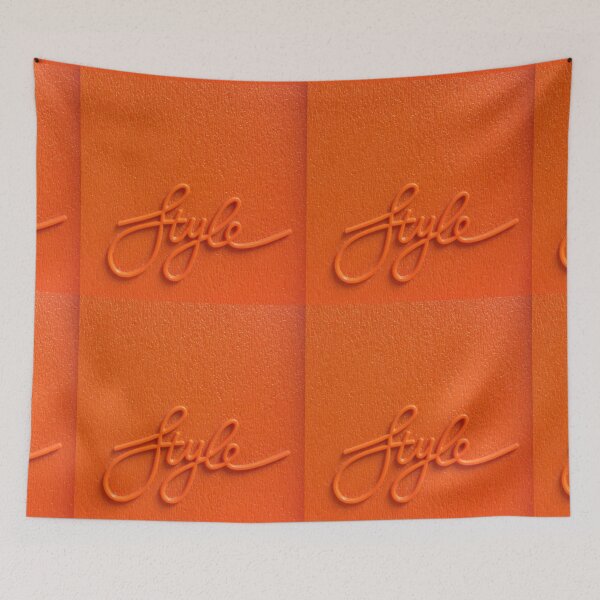 Item preview, Orange Colour beautiful design with text "style" designed and sold by VIVEK KUMAR RAI.