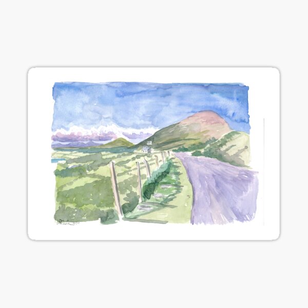 Vista previa del artículo con la obra «Anillo de conducción de Beara con una costa y montañas increíbles», diseñado y vendido por artshop77.