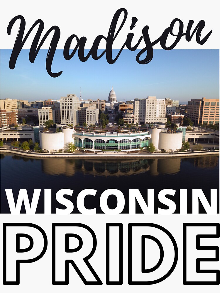 "Madison Wisconsin Pride Shirt" Sticker for Sale by LandphierDesign