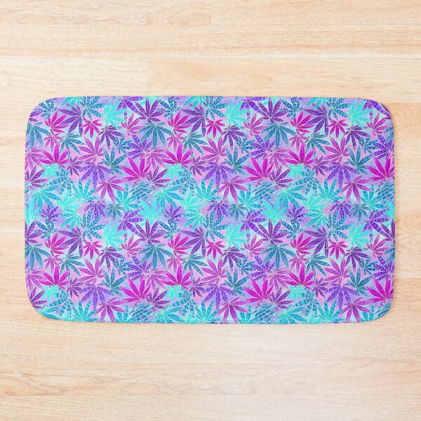 Item preview, 141 Cannabis Leaves purple & turquoise designed and sold by Cressidacarr.