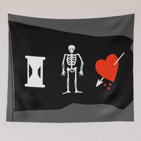 Item preview, Historic Pirate Flag John Phillips designed and sold by QuidnuncDesigns.