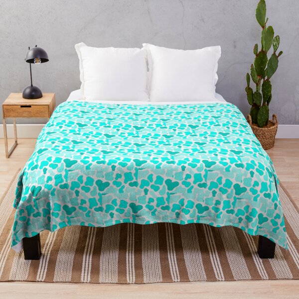 Item preview, Cowprint turqouise/teal, pastel colours designed and sold by tropicalhen133.